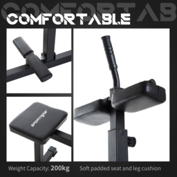 SPORTNOW Seated Leg Extension Machine, Adjustable Leg Raise Machine and Curl Machine with Plate Loaded for Hip, Lower Body and Home Gym Workout - thumbnail 6