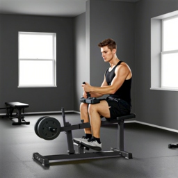SPORTNOW Seated Leg Extension Machine, Adjustable Leg Raise Machine and Curl Machine with Plate Loaded for Hip, Lower Body and Home Gym Workout - thumbnail 2