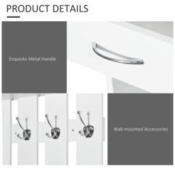 HOMCOM Entryway Furniture Set-White - thumbnail 5