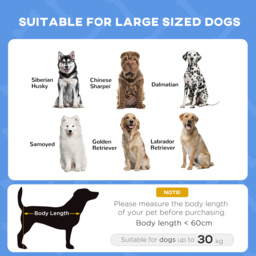 PawHut Elevated Dog Bed: Waterproof Mesh with UV Canopy, for Large Breeds, 92 x 76 x 90cm, Blue - Aosom UK - thumbnail 4