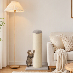 PawHut Cat Scratching Post, 76cm Tall Scratch Post for Indoor Kittens, Cat Scratcher with Stable Base - thumbnail 2