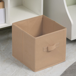 HOMCOM Freestanding 4 Cube Storage Cabinet Unit w/ 2 Fabric Drawers Handles Home Office Organisation Shelves Furniture 54.5L x 24W x 69.5H cm - thumbnail 8