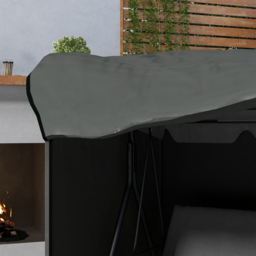 Outsunny Patio Swing Chair Cover 600D Oxford, Waterproof Anti-UV Outdoor Furniture Rain Protector, Dark Grey, 177L x 114W x 152H cm - thumbnail 6