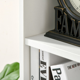 HOMCOM Seven-Cube Bookcase - White Wood Effect - Aosom UK - thumbnail 9
