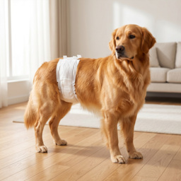 PawHut Dog Diapers Super Absorbent Leak-Proof Dog Nappies for Male Dogs Size L 62-80 cm Waist - thumbnail 2