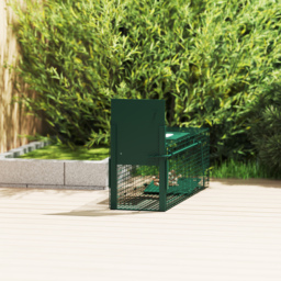 Outsunny Metal Rat Trap with Single Door, for Small Animals, Dark Green - thumbnail 9