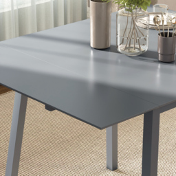 HOMCOM Solid Wood Folding Dining Table, Drop Leaf Table for 2-4 People,  Rectangle Kitchen Table - thumbnail 9