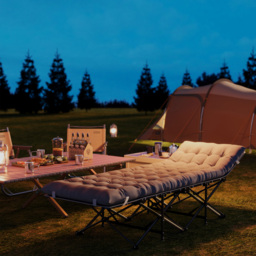 Outsunny 68cm Wide Folding Bed, Camping Cot for Adults with Mattress, Carry Bag, Storage Pocket, Max Load 150kg, Light Grey - thumbnail 8