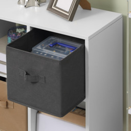 HOMCOM Freestanding 6 Cube Unit Cabinet Unit w/ 3 Fabric Drawers Handles Home Office Storage Shelves White - Aosom UK - thumbnail 8