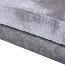 PawHut Dog Sofa Bed for Small-Sized Dogs, Elevated Pet Chair with PU Cover, Soft Cushion, Cat Couch Lounger with Anti-slip Legs - Grey - thumbnail 8