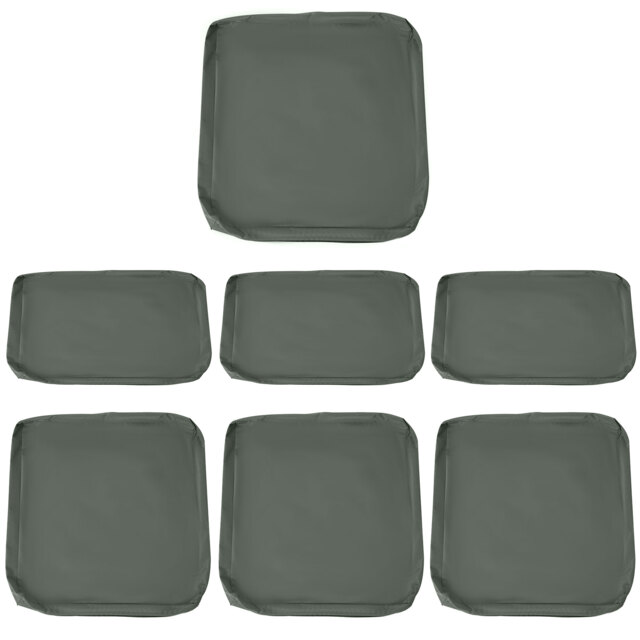 Outsunny Rattan Garden Wicker Patio Furniture Cushion Cover Sofa Cover Replacement - COVER ONLY, Grey - Aosom UK - image 1
