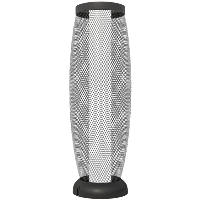 Outsunny Garden Solar Lamp, 71.5 cm Tall Metal Floor Lamp, Auto On/Off LED Solar Garden Light with Metal Wire Shade, IP44 for Outdoor, Porch, Pathway, Terrace, Black - image 1