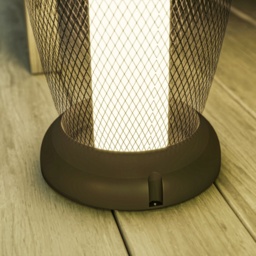 Outsunny Garden Solar Lamp, 71.5 cm Tall Metal Floor Lamp, Auto On/Off LED Solar Garden Light with Metal Wire Shade, IP44 for Outdoor, Porch, Pathway, Terrace, Black - thumbnail 9