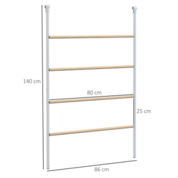 PawHut Chicken Perch for Coop, Wooden and Galvanised Steel Roosting Bar Jungle Gym, Chicken Roosting Ladder for Backyard Farm - thumbnail 3