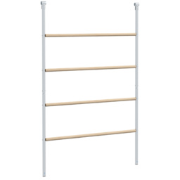 PawHut Chicken Perch for Coop, Wooden and Galvanised Steel Roosting Bar Jungle Gym, Chicken Roosting Ladder for Backyard Farm