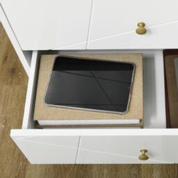 HOMCOM Bedroom Dresser: 4-Drawer Chest with Hairpin Legs, Stylish Storage Solution - Aosom UK - thumbnail 8