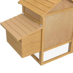 Pawhut Chicken Coop Hen Cage Small Animal Hutch Nesting Box w/Outdoor Run 150.5 x 54 x 87 cm - thumbnail 9