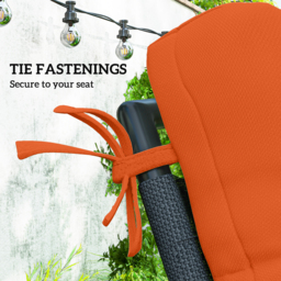 Outsunny Set of Two Padded Outdoor Seat Cushions - Orange - thumbnail 5