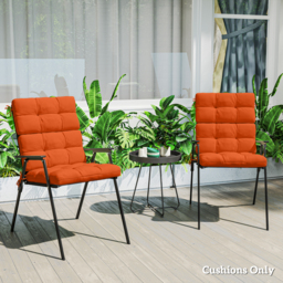 Outsunny Set of Two Padded Outdoor Seat Cushions - Orange - thumbnail 8