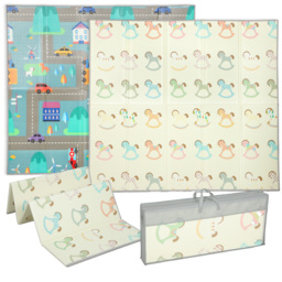 AIYAPLAY Foldable Double-Sided Baby Play Mat, for Toddlers, Bedrooms, Nurseries, Playrooms - thumbnail 1