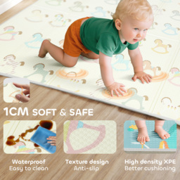 AIYAPLAY Foldable Double-Sided Baby Play Mat, for Toddlers, Bedrooms, Nurseries, Playrooms - thumbnail 6