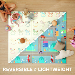 AIYAPLAY Foldable Double-Sided Baby Play Mat, for Toddlers, Bedrooms, Nurseries, Playrooms - thumbnail 4