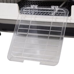 PawHut Small Guinea Pigs Hutches Hutch Pet Play House with Platform, Ramp, Removable Tray for Rabbits, Guinea Pigs, Chinchillas Black and White - thumbnail 9