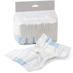 PawHut Disposable Dog Diapers Female Incontinence or Excitable Urination and Training 48 Count, XS, 15-33 cm - thumbnail 1