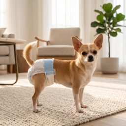 PawHut Disposable Dog Diapers Female Incontinence or Excitable Urination and Training 48 Count, XS, 15-33 cm - thumbnail 2