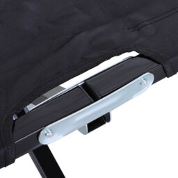 Outsunny Double Camping Cot Bed, with Bag - Black - thumbnail 9