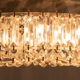 HOMCOM Modern Crystal Ceiling Lamp, Chandelier Ceiling Light for Living Room, Bedroom, Dining Room, Hall, Silver - Aosom UK - thumbnail 9