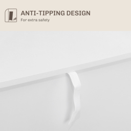 HOMCOM Adjustable Shelf Sideboard - White - thumbnail 7