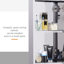 HOMCOM Stainless Steel Wall-mounted Bathroom Mirror Storage Cabinet 300mm (W) - thumbnail 7