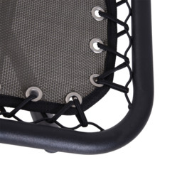 Outsunny Zero Gravity Reclining Chair, Outdoor Folding Sun Lounger with Head Pillow for Patio, Grey - Aosom UK - thumbnail 8