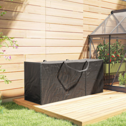 Outsunny 720 L Outdoor Garden Cushion Storage Bag, Heavy Duty 600D Oxford Fabric Waterproof Garden Furniture Cushion Storage Bag with 2-Way Zip for Tent, Christmas Tree, 175 x 55 x 75 cm, Black - thumbnail 9