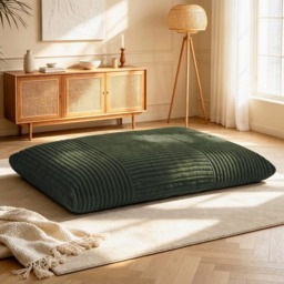 Convertible Bean Bag Chair with Memory Foam, Versatile Lounger for Reading and Gaming, 180L x 125W cm, Green - Aosom UK