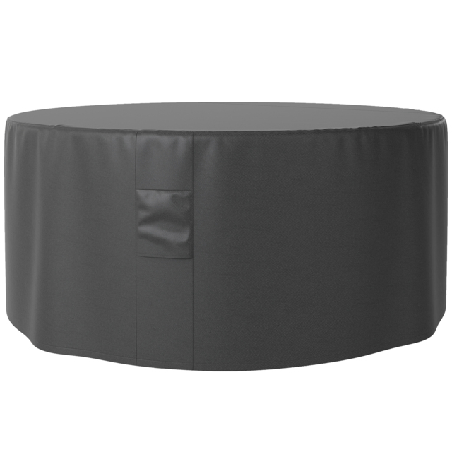 Outsunny Garden Patio Large Furniture Set Round Cover 600D Oxford Waterproof, Ф193 x 80H cm, Black - image 1