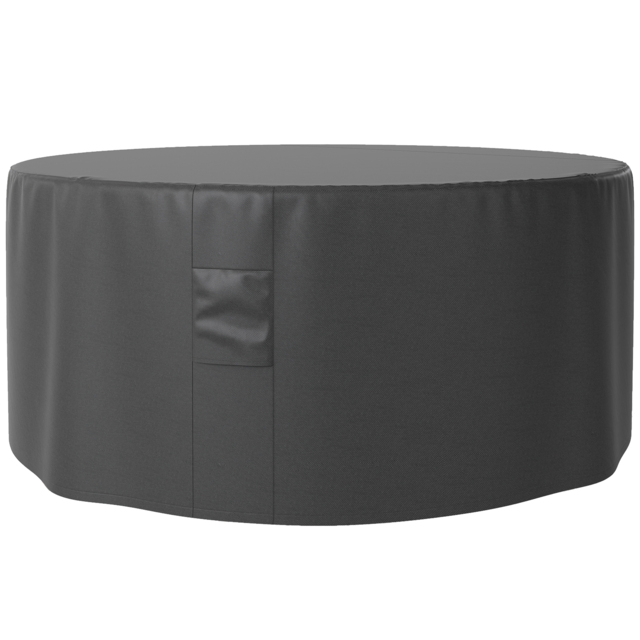 Outsunny Garden Patio Large Furniture Set Round Cover 600D Oxford Waterproof, Ф193 x 80H cm, Black - image 1