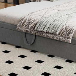 Single Day Bed with Pull-Out Bottom Bed, Converts to Double Floor Bed, Space-Saving Grey Sofa Bed for Apartments, 203L x 191W x 73H cm, Gray- Aosom.UK - thumbnail 8