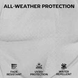 Outsunny Patio Chair Cushions Set of 4, Waterproof Non-Slip Lounge Chair Cushions, 112x53cm, Light Grey - thumbnail 5