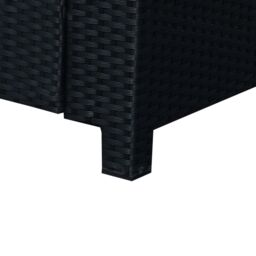 Outsunny 2 Seater Garden Furniture, Rattan Sofa with Soft Padded Cushion and Armrests, Wicker Garden Loveseat for Patio, Black - thumbnail 9