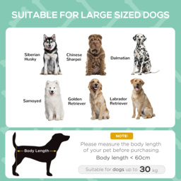 PawHut Elevated Dog Bed, Waterproof Pet Cot with Breathable Mesh & UV Protection Canopy, Grey, for Small & Medium Dogs, 92x76x90cm - Aosom UK - thumbnail 4