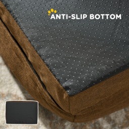 PawHut Calming Dog Bed Pet Mattress w/ Removable Cover, Anti-Slip Bottom, for Medium Dogs, 90L x 69W x 21Hcm - Brown - Aosom UK - thumbnail 7