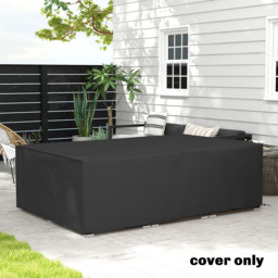 Outsunny 155 x 222cm Waterproof Furniture Cover - Black - thumbnail 2
