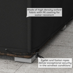 Outsunny 155 x 222cm Waterproof Furniture Cover - Black - thumbnail 5