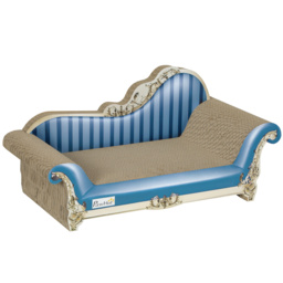PawHut 2 in1 Cat Scratching Board with Catnip for Indoor Cats, 26.5 x 57 x 26.5cm, Blue - thumbnail 1