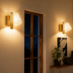 HOMCOM Led Wall Lamp 2 Pack, 5W Modern Indoor Starry Wall Light, Colour Temperature Adjustable 3000K/4000K/6500K, for Bedroom, Living Room, Hallway, Stairs, Gold Tone - thumbnail 7