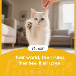 PawHut Cat Tree Scratching House, Activity Play Centre - thumbnail 9