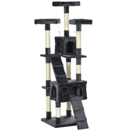 PawHut Cat Tree Scratching House, Activity Play Centre - thumbnail 1