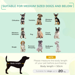 PawHut Elevated Dog Bed, Portable Camping Pet Cot with Metal Frame, for Medium Dogs, Black and Red - Aosom UK - thumbnail 4